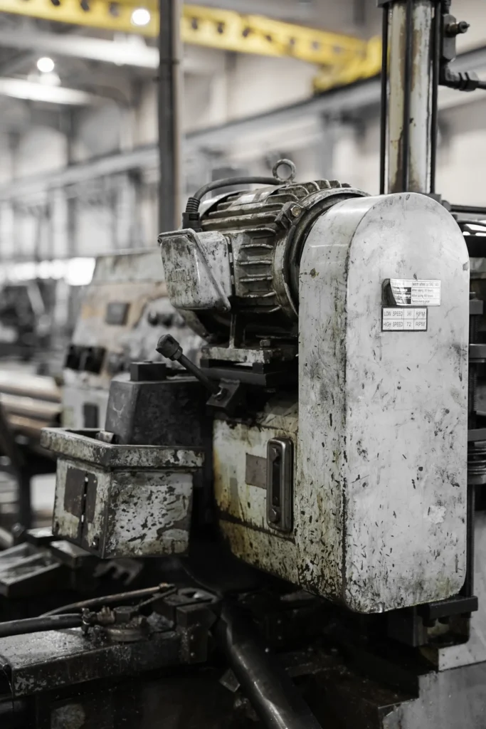 Industriemaschinen in einer Fabrikhalle