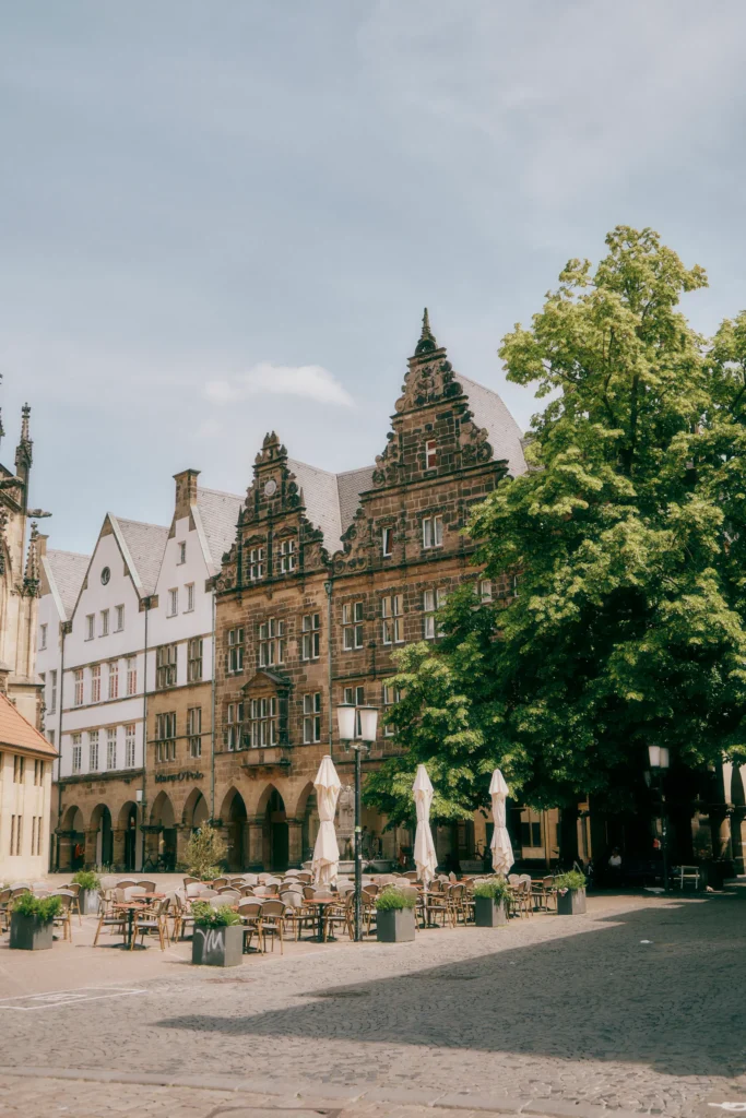 Altstadt von Münster mit historischen Giebelhäusern